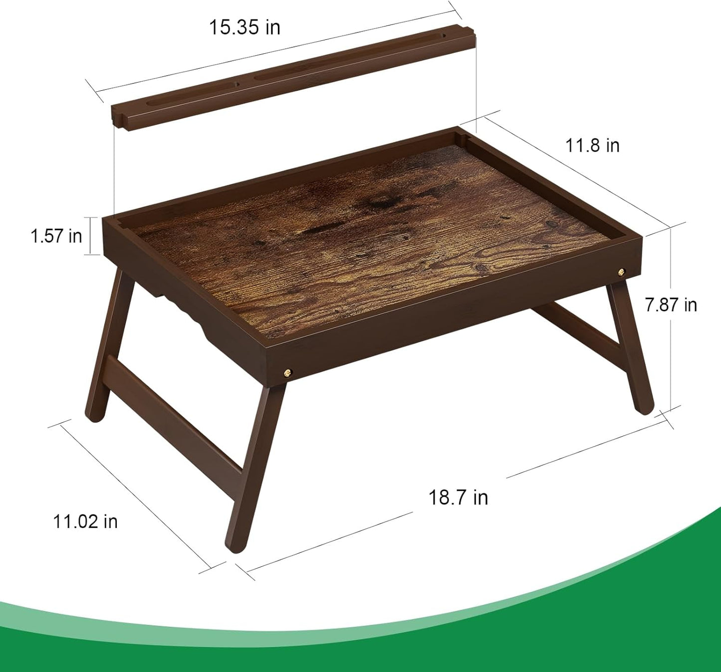 Tray Mesa de Café Bamboo para Sofa