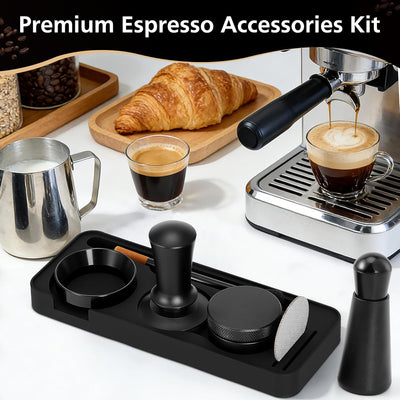 Kit 7 herramientas espresso con estación silicona 2.00pulg