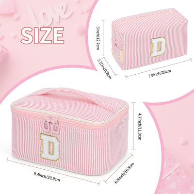 Bolsas maquillaje personalizadas con iniciales para mujer