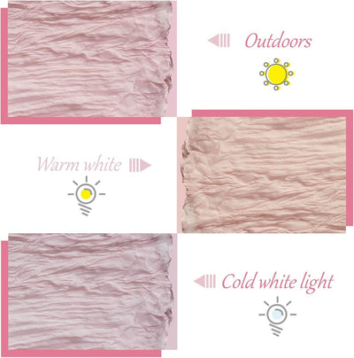 Camino Mesa Estopilla Bohemia Semitransparente Rosa Set 3