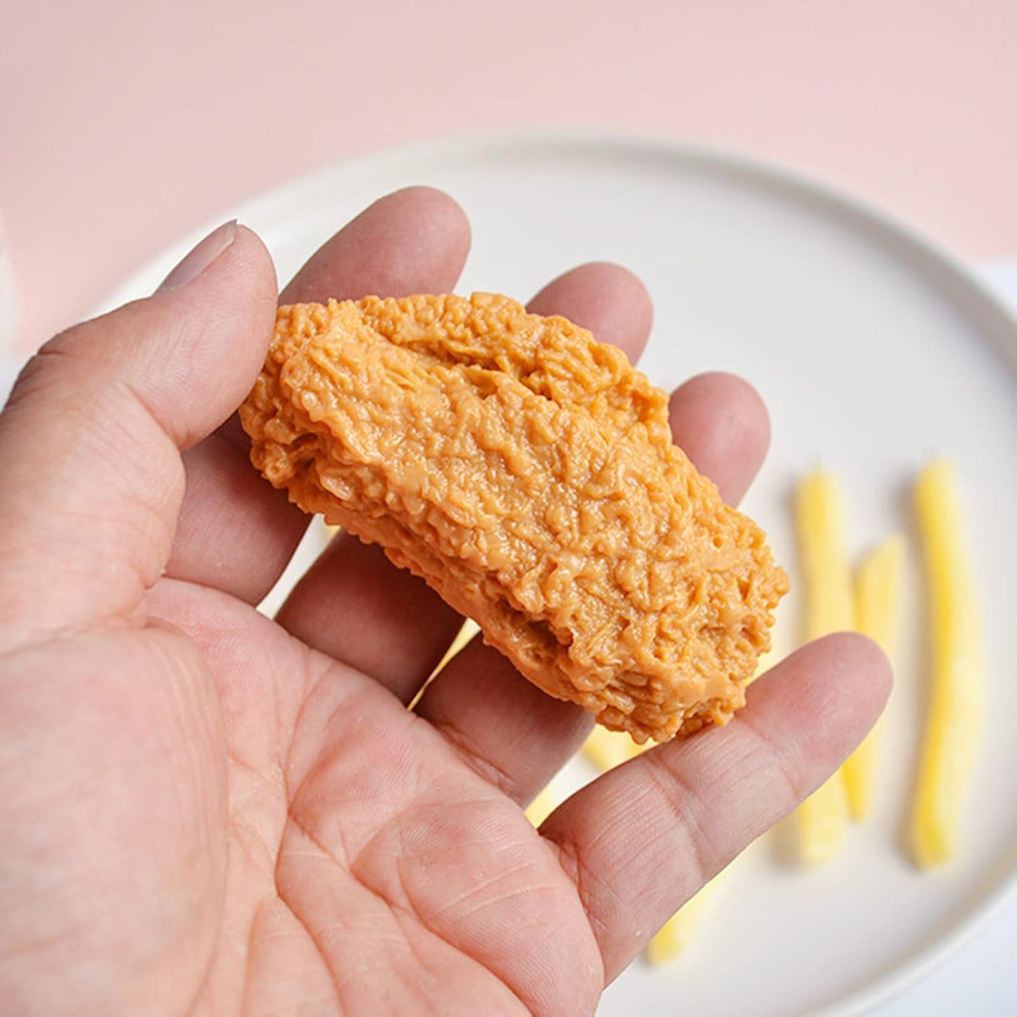 6 Pzas Alas Pollo Fritas Artificiales para Decoración Comedor