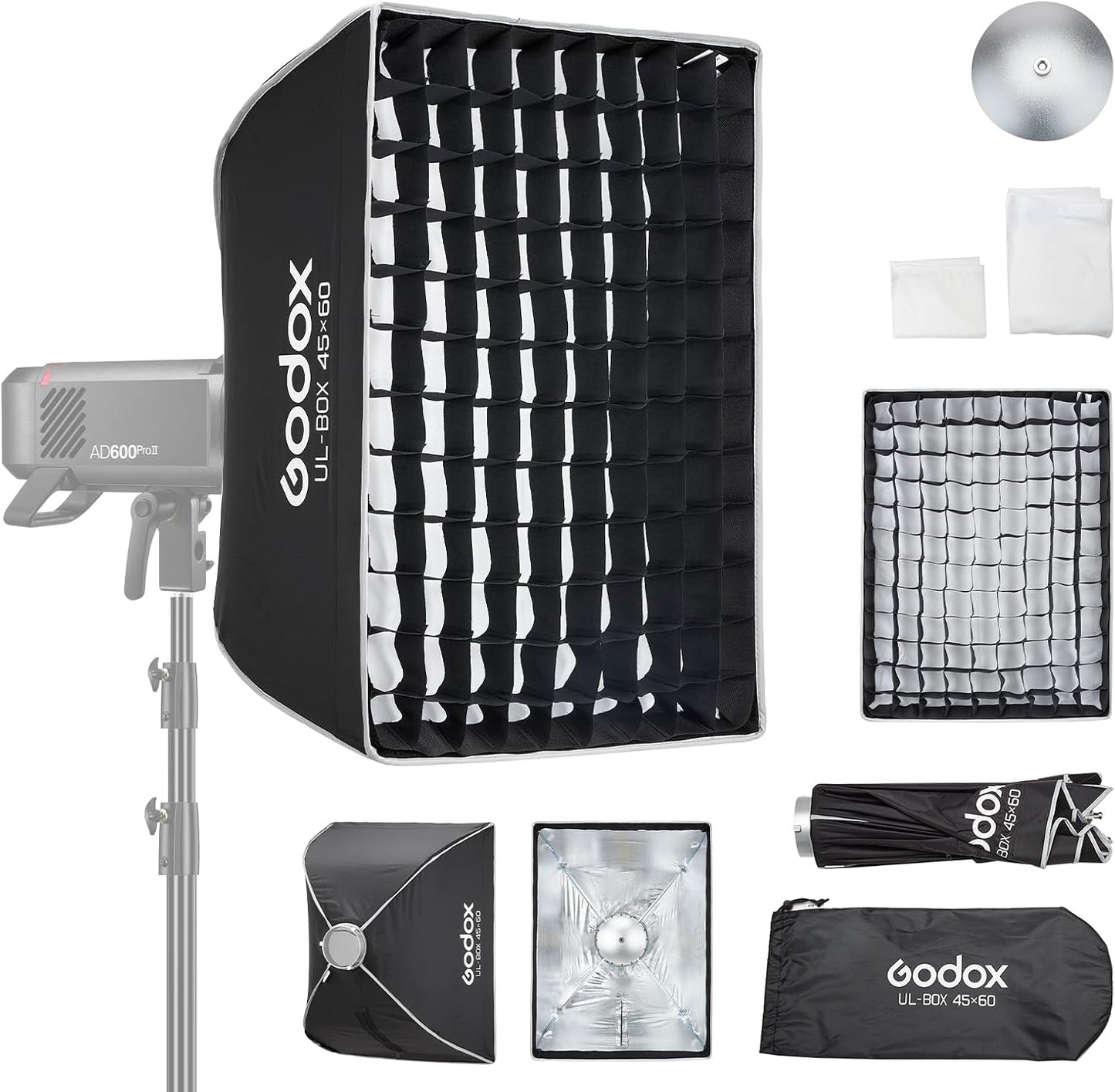 Caja luz rectangular 45x60cm con difusor Bowens Mount