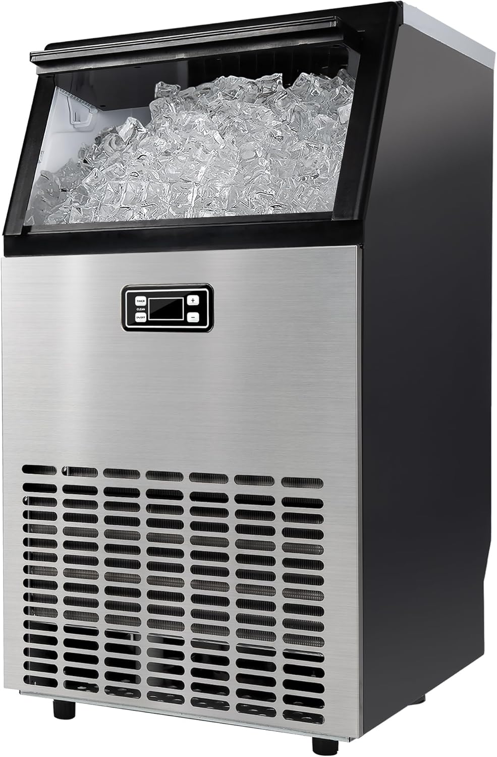 Máquina de hielo EUHOMY acero inoxidable 110 lb