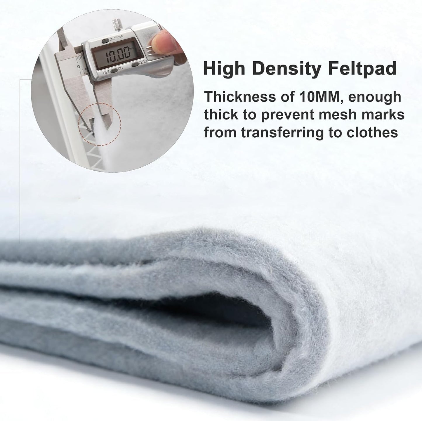 Almohadilla fieltro planchado resistente 0.394pulg 54x15pulg