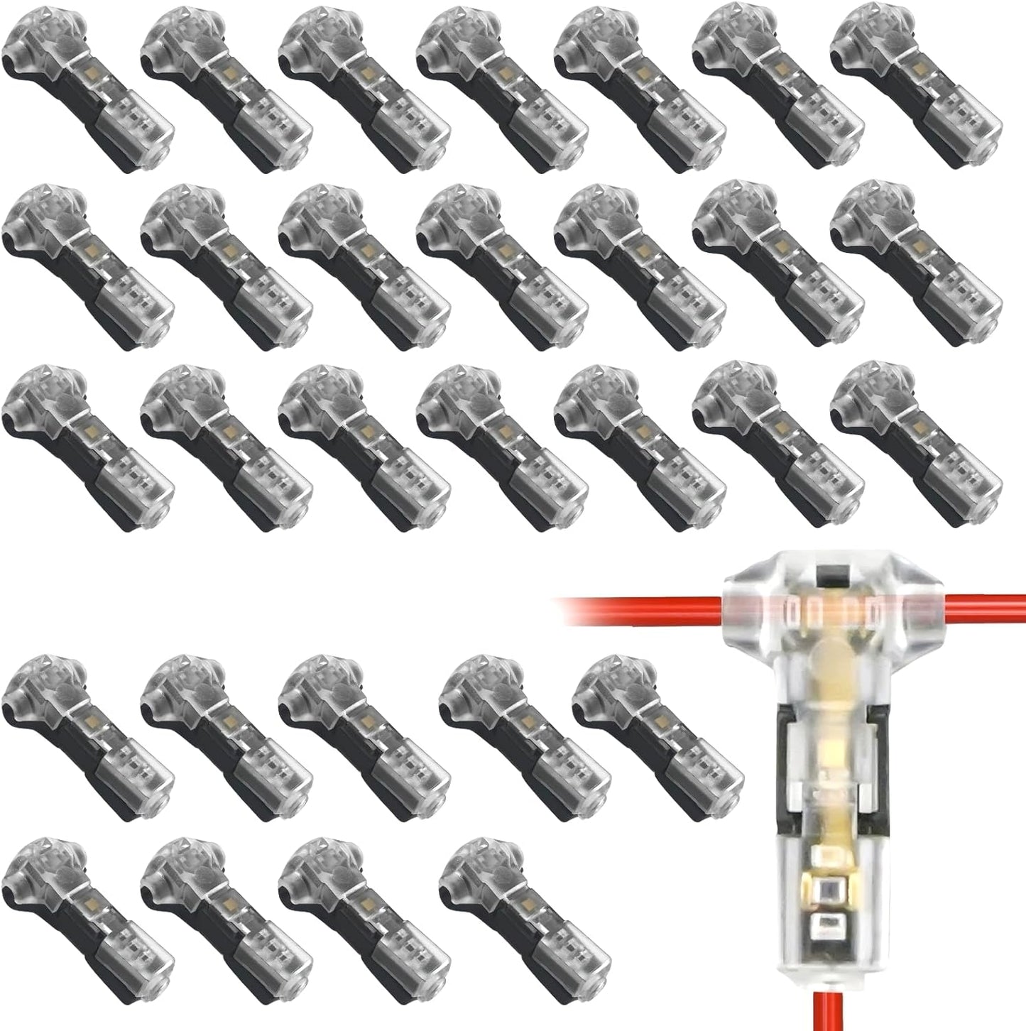 Conectores T 3 vías para cables 18-22 AWG sin pelar
