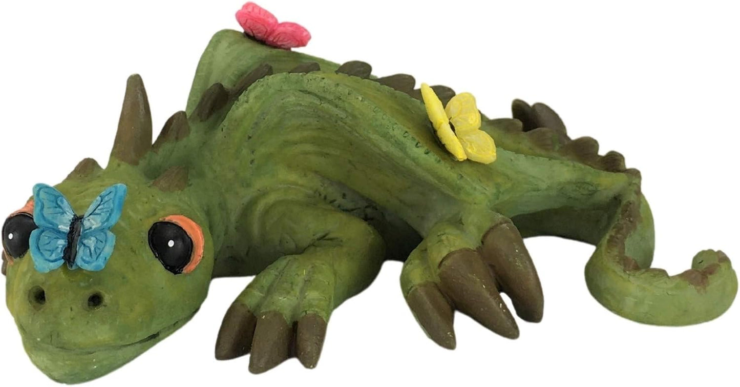Cody El Dragón Verde Miniatura para Jardín de Hadal