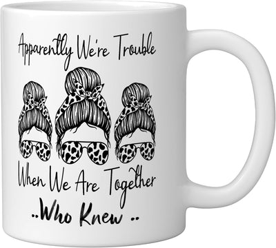 Taza cerámica blanca Apparentemente somos problemas cuando estamos juntos