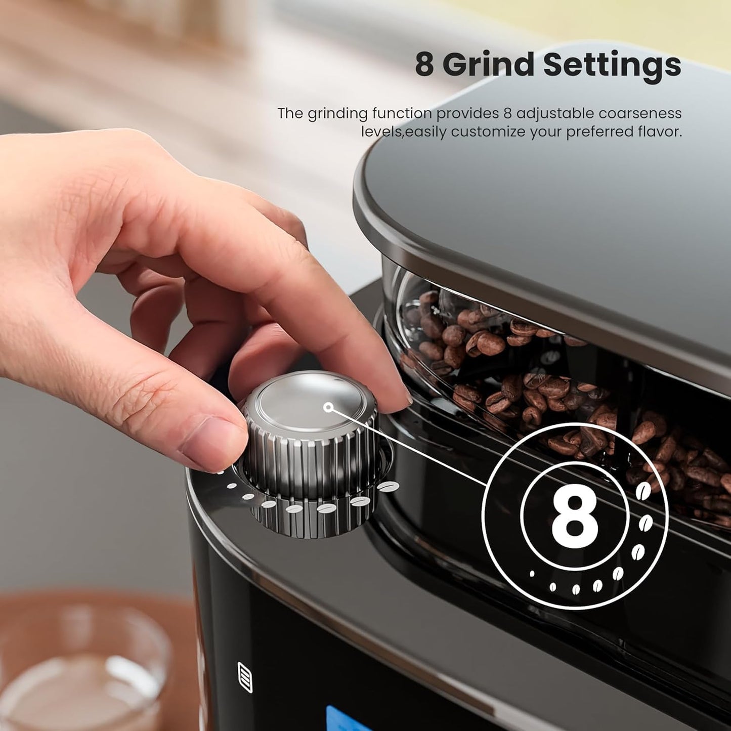 Cafetera goteo 10 tazas molinillo integrado programable