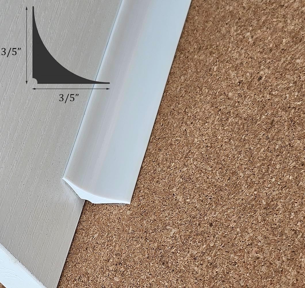 Moldura pared flexible autoadhesiva 3/5pulg para techo salpicaduras