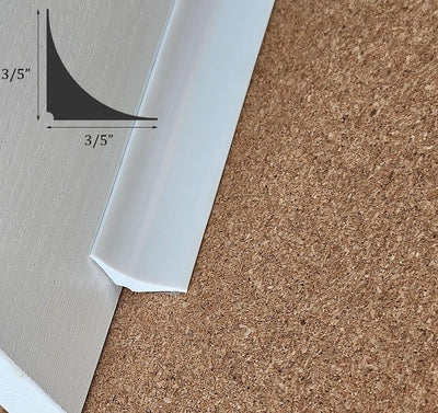 Moldura pared flexible autoadhesiva 3/5pulg para techo salpicaduras