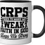Taza cerámica RSD CRPS Awareness Warrior negra/blanca