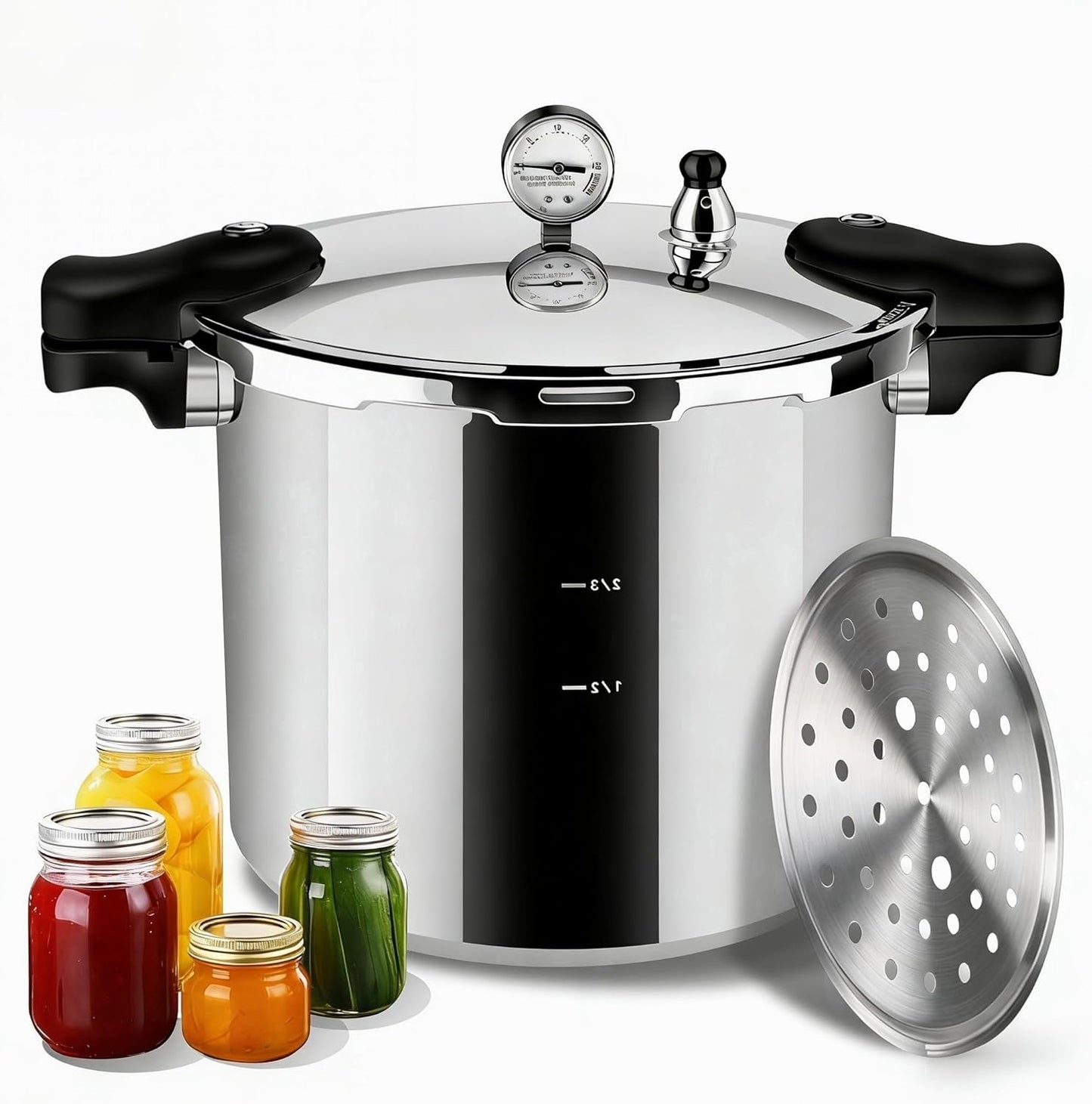 Olla Presión Aluminio 23-25qt Comercial y Doméstico