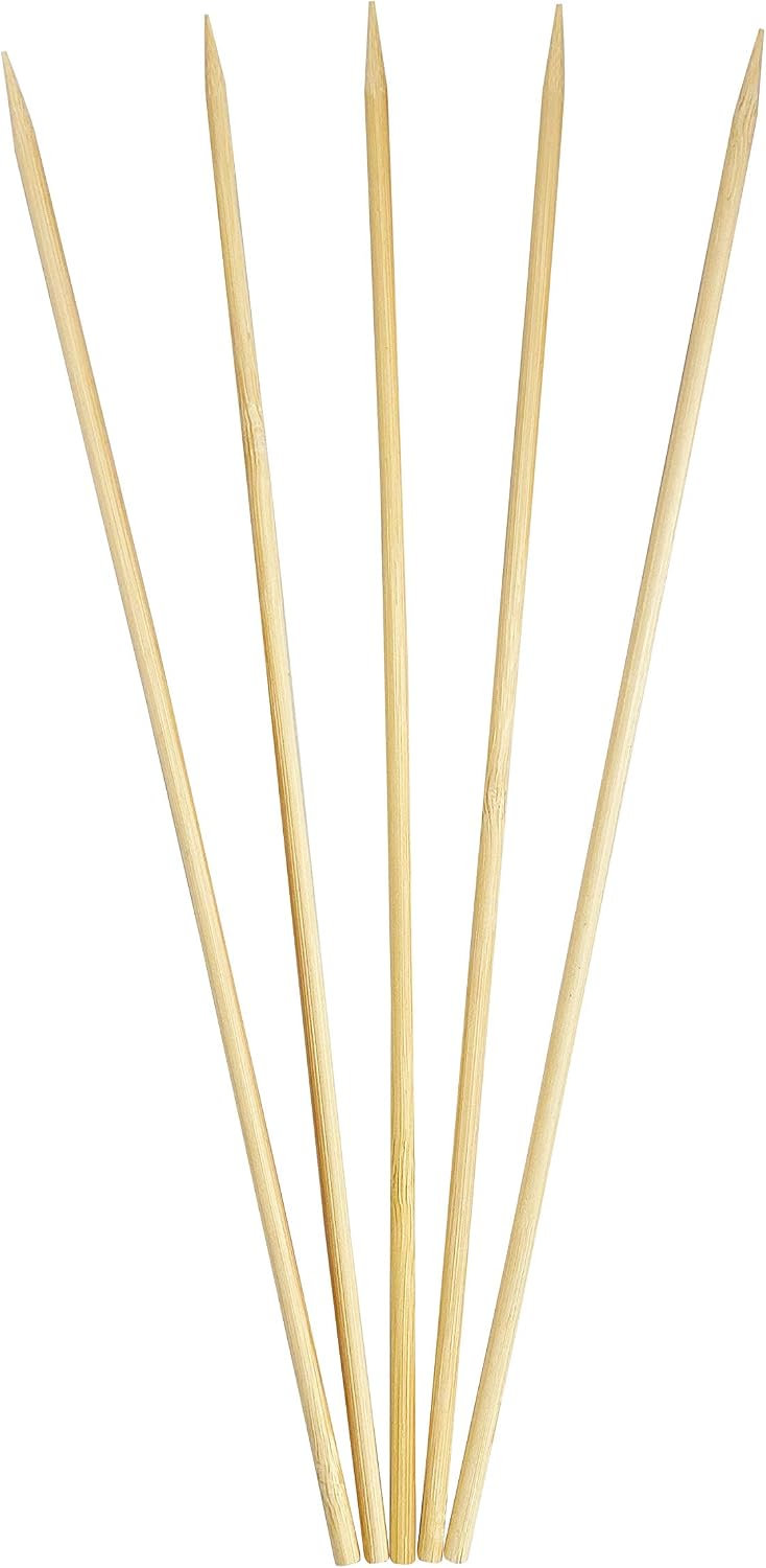 Brochetas bambú 10x0.15pulg 200uds paquete