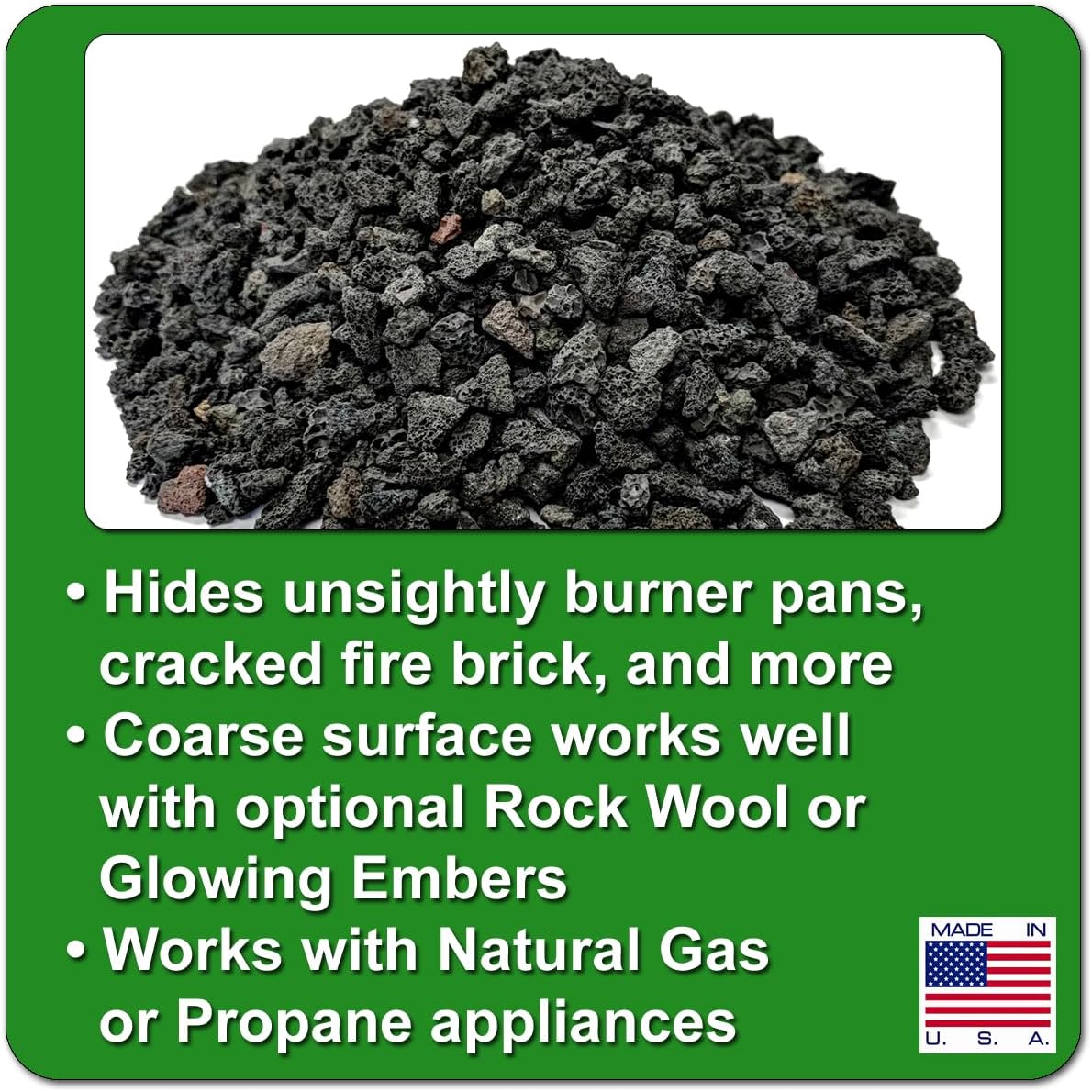 Gránulos roca volcánica natural para chimenea
