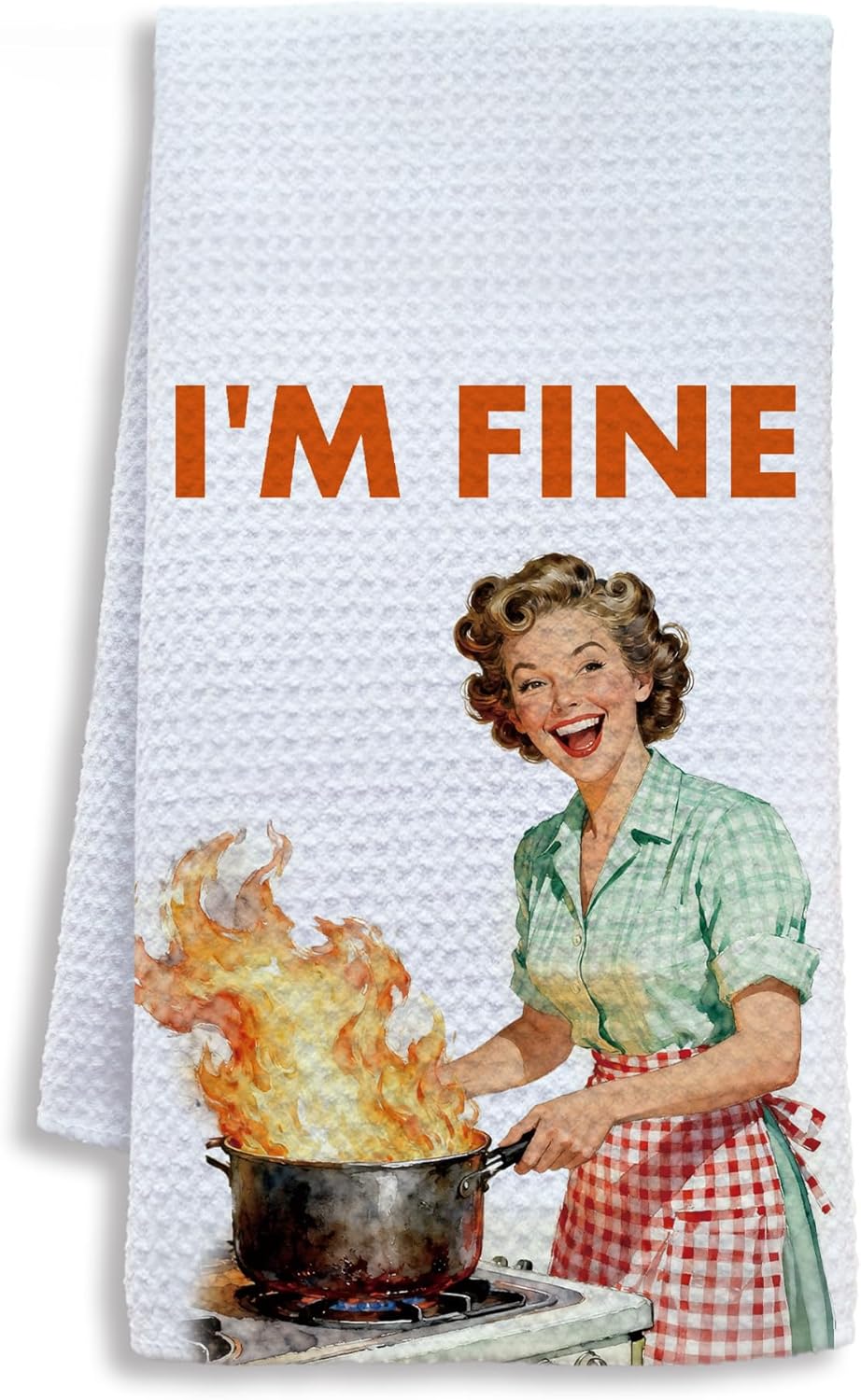 Paños de cocina retro divertidos 16 x 24 pulgadas