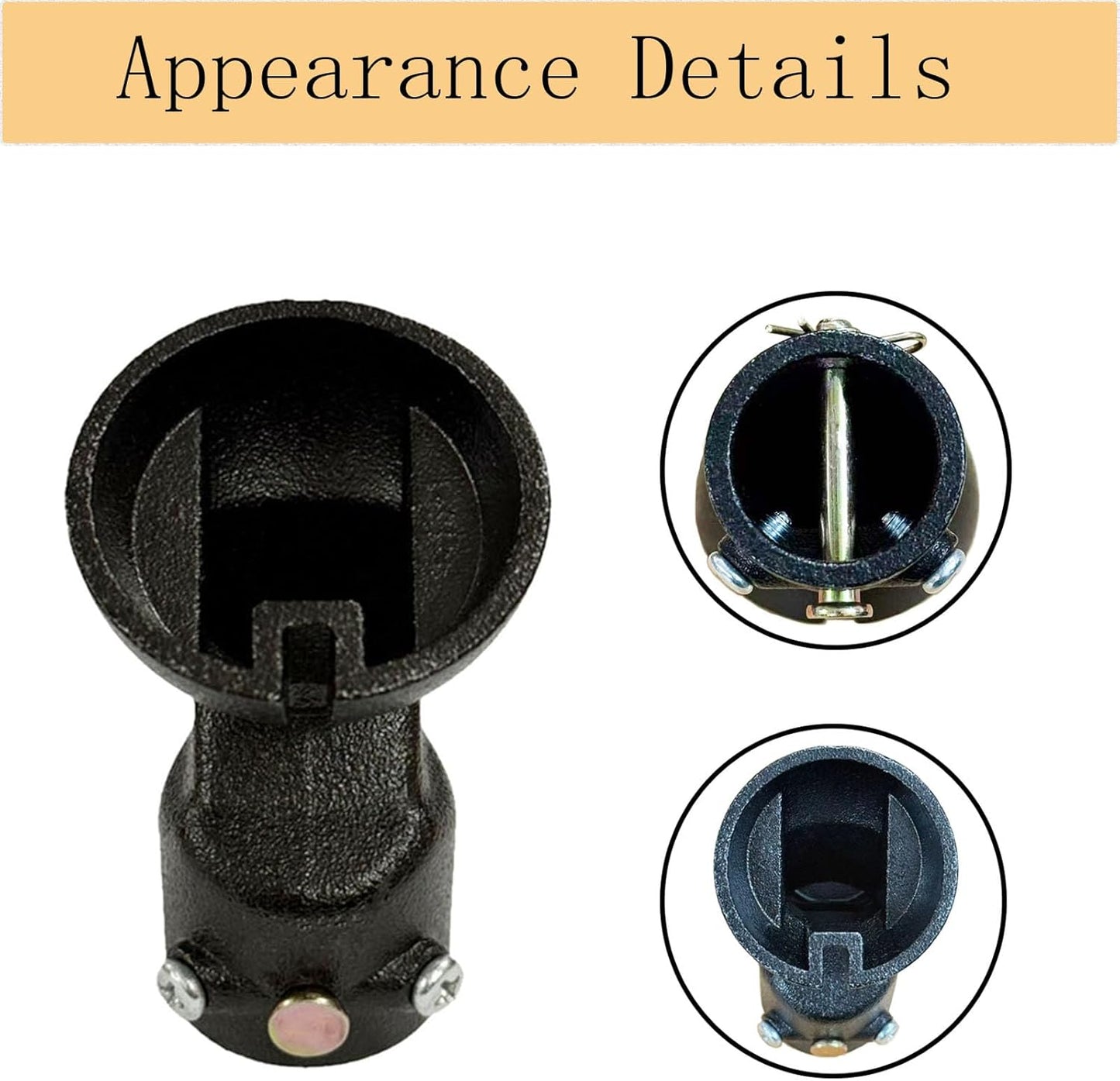 Adaptador ventilador techo inclinado soporte negro