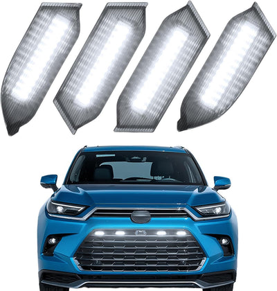 Luces LED parrilla compatibles Toyota Grand Highlander Xle 4 Pzas