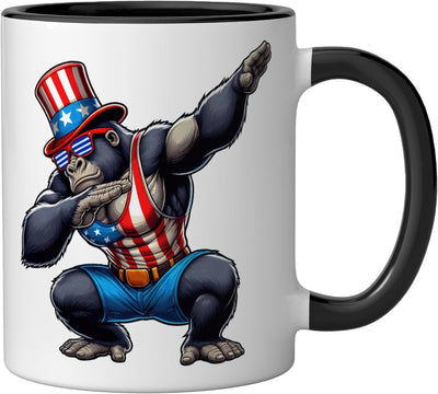 Taza Cerámica Bandera Americana Día de la Independencia
