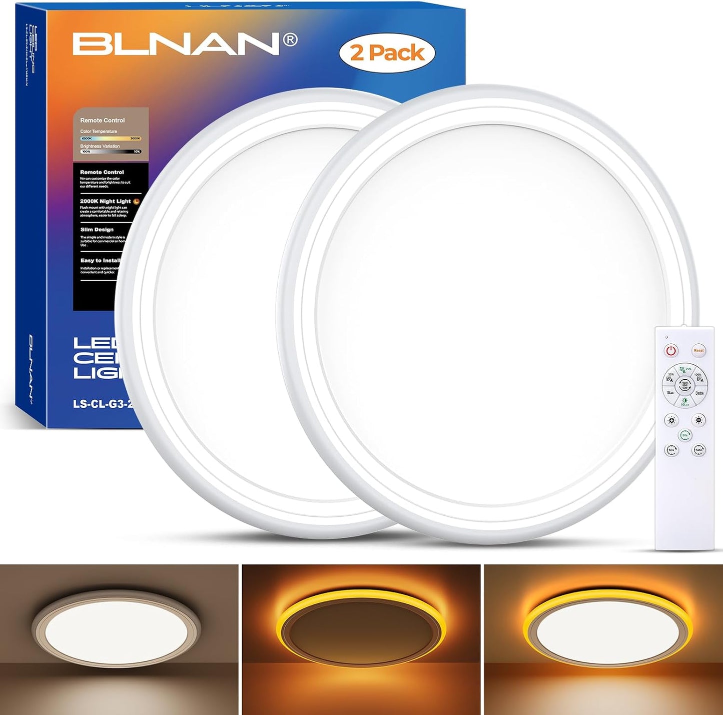 2 Lámparas LED Techo Empotradas 13pulg Regulables