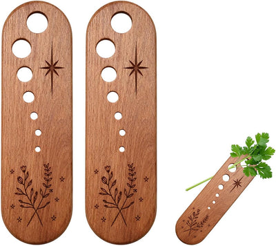 Separador hojas verduras madera 2 pzas 7 agujeros