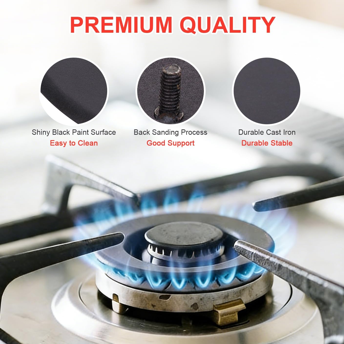 Tapas repuesto quemadores gas GE 4.4"