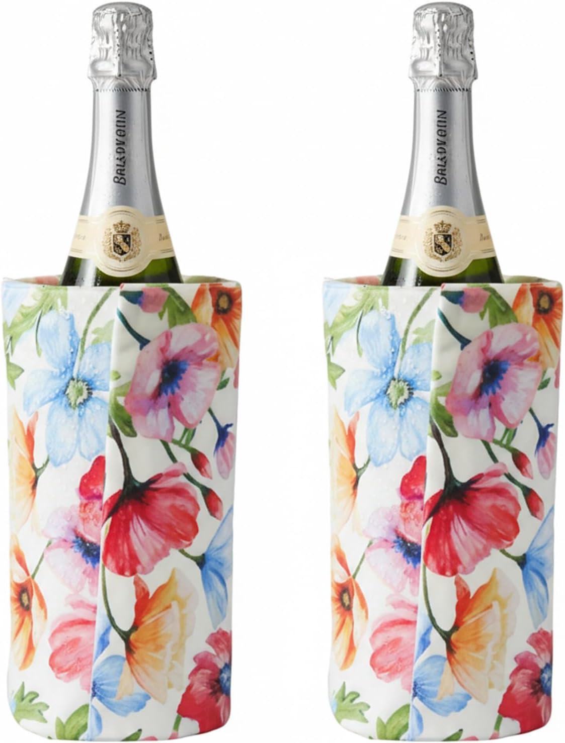 Funda enfriadora para botellas de vino, paquete de 2 reutilizable