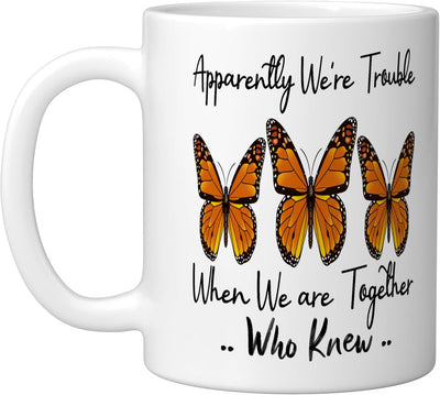 Taza de cerámica blanca Apparentemente Somos Problema Juntos