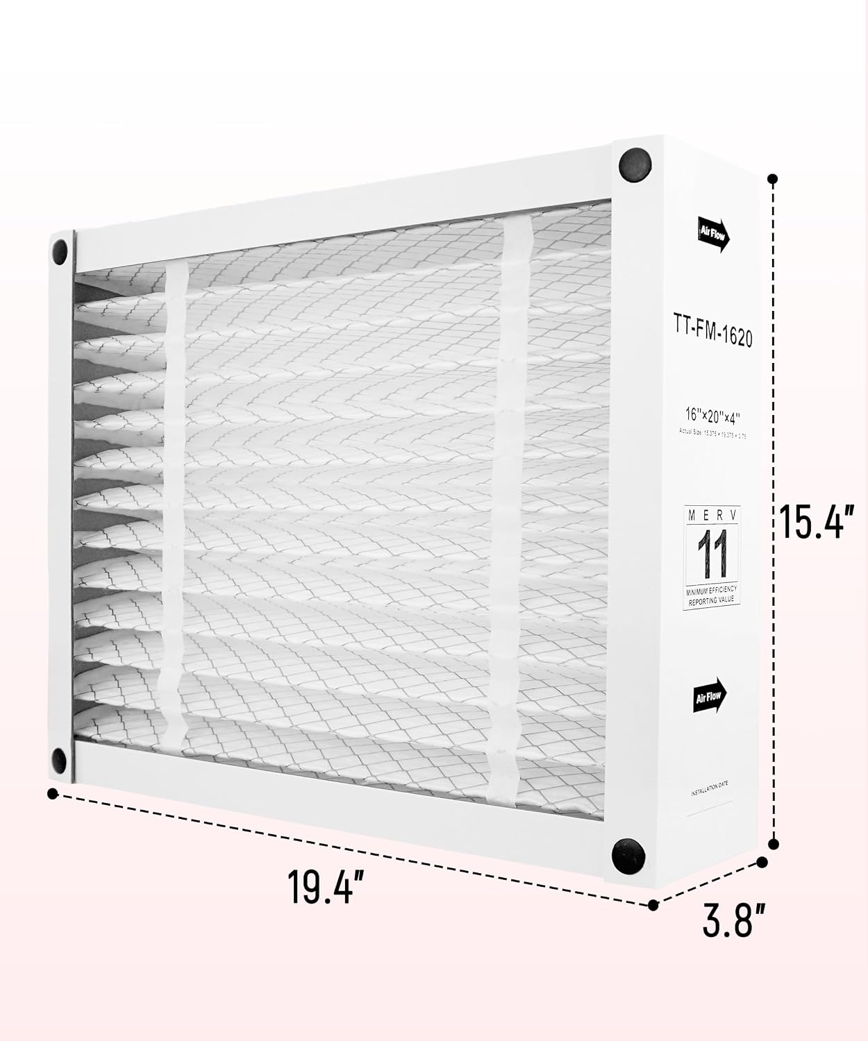 Filtro plegable horno aire 16x20pulg MERV11