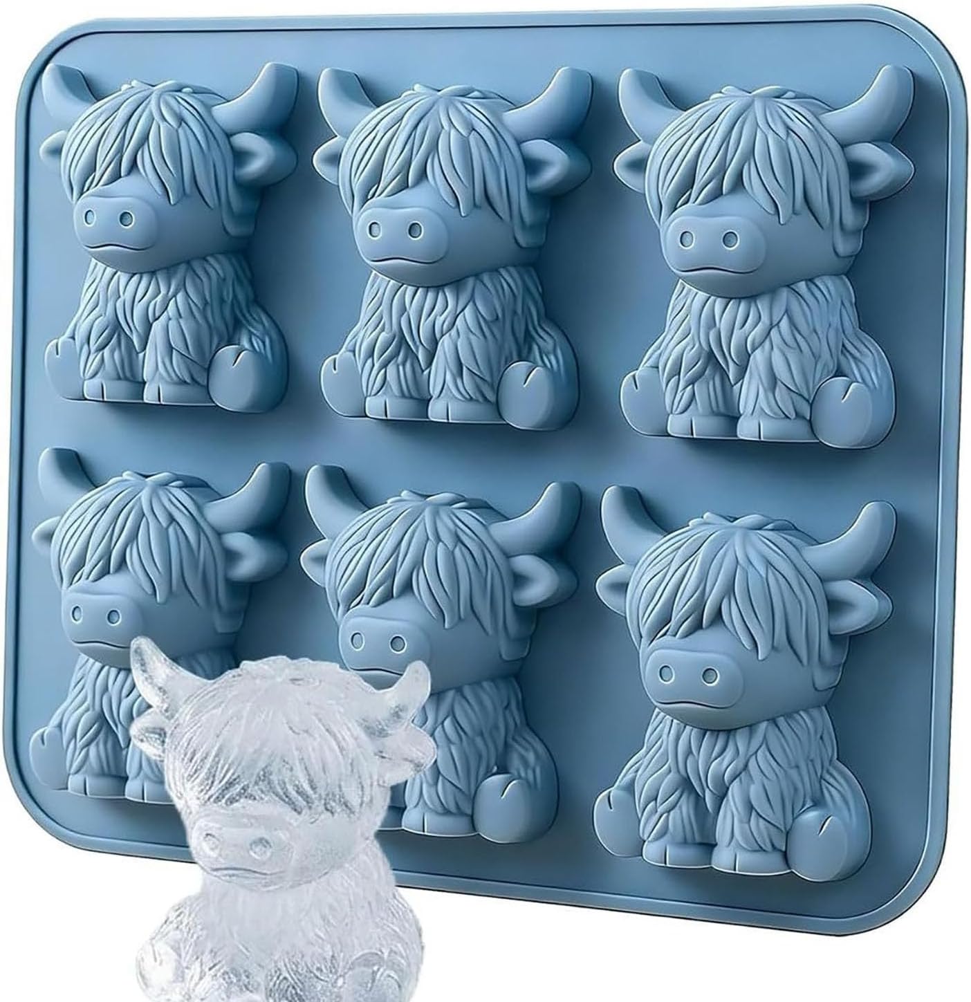 Molde cubos hielo 3D silicona reutilizable para bebidas y fiestas