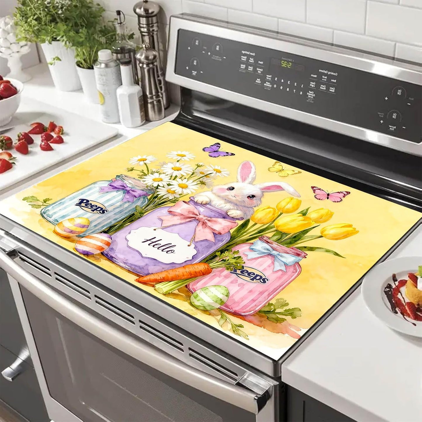 Cubiertas estufa eléctrica 28x20pulg con motivos primavera