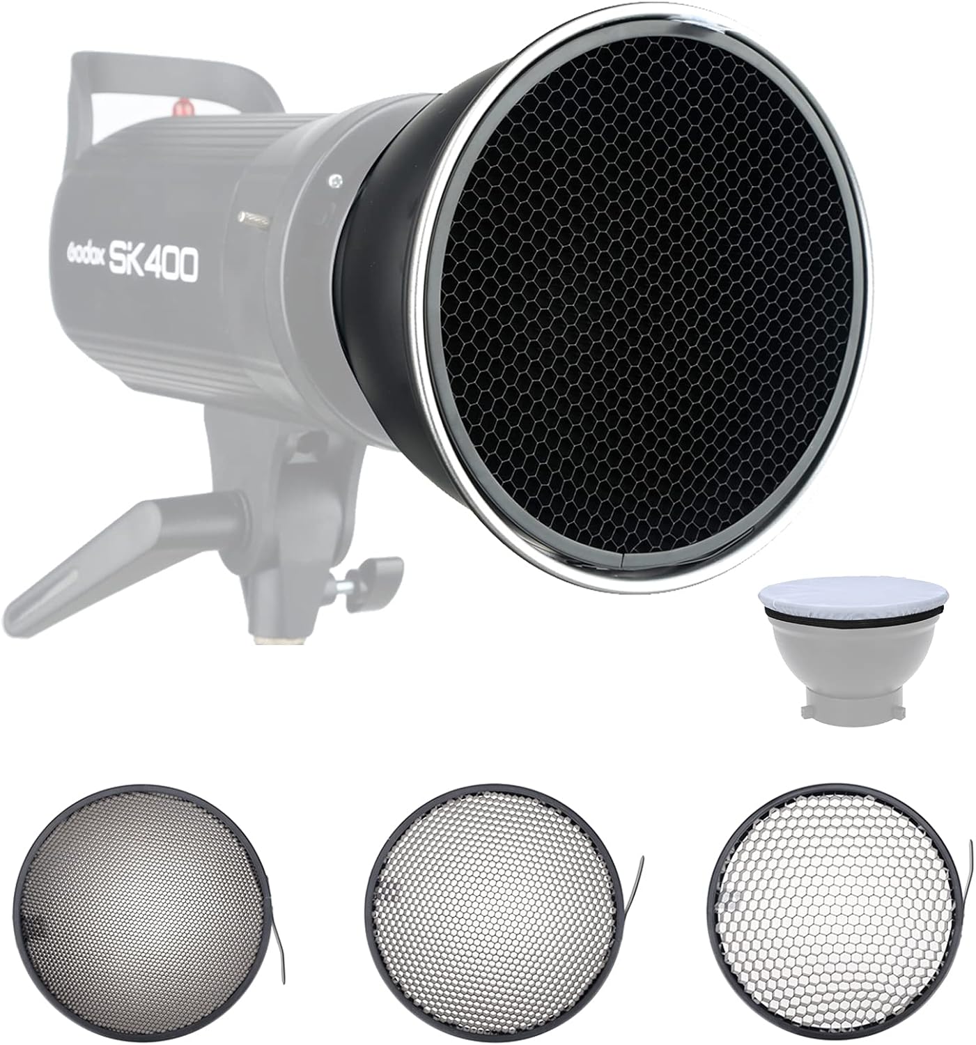 Reflector Bowens 7/18cm rejilla panal 20/40/60grados