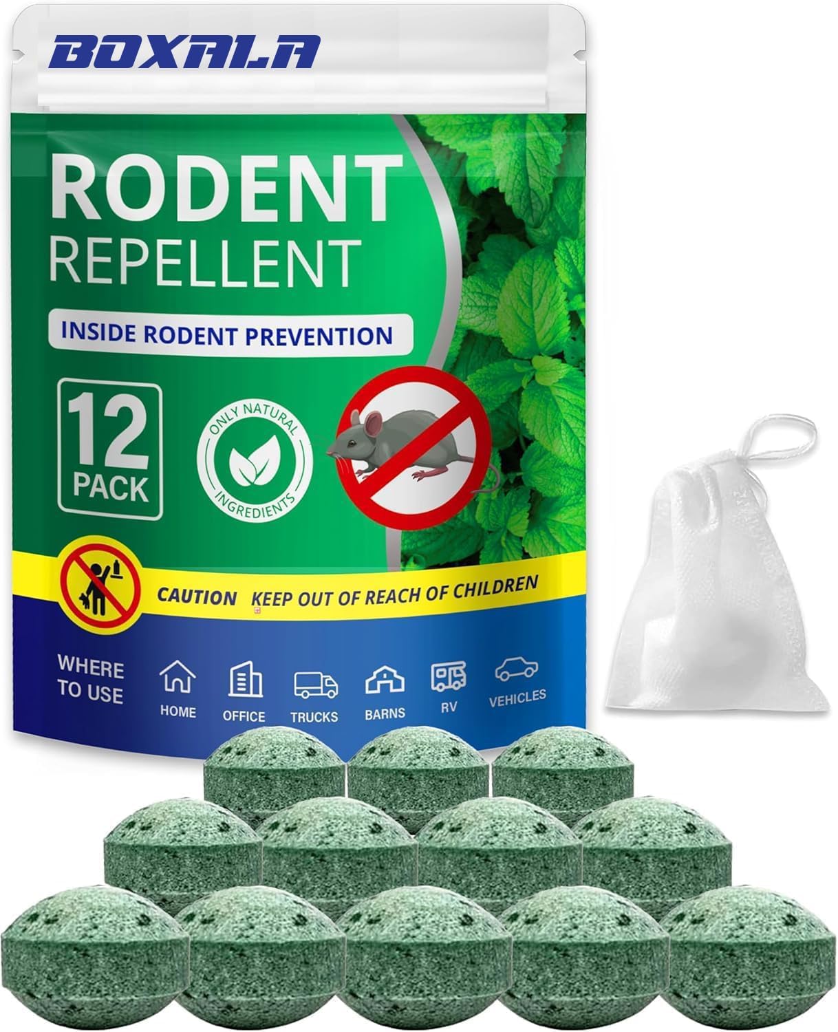 Pelotas repelentes ratones aceite menta cocina almacén