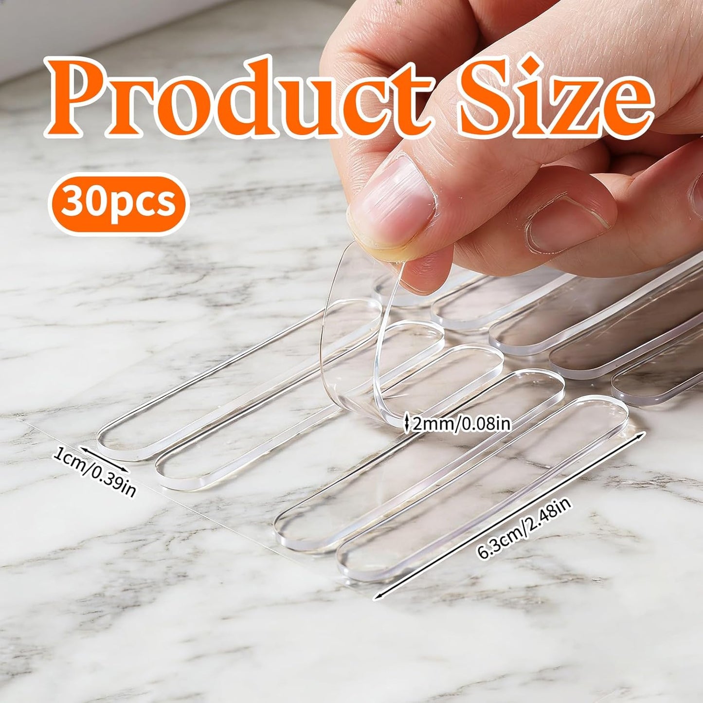 30 Pzas Protectores silicona autoadhesivos para paredes