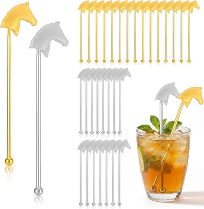 30 Palos Cóctel 6pulg Reutilizables para Fiesta Derby