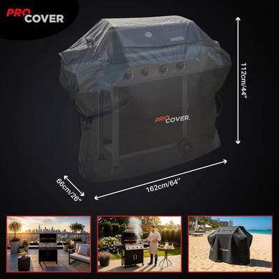 Funda barbacoa tela Oxford 600D impermeable 64pulg