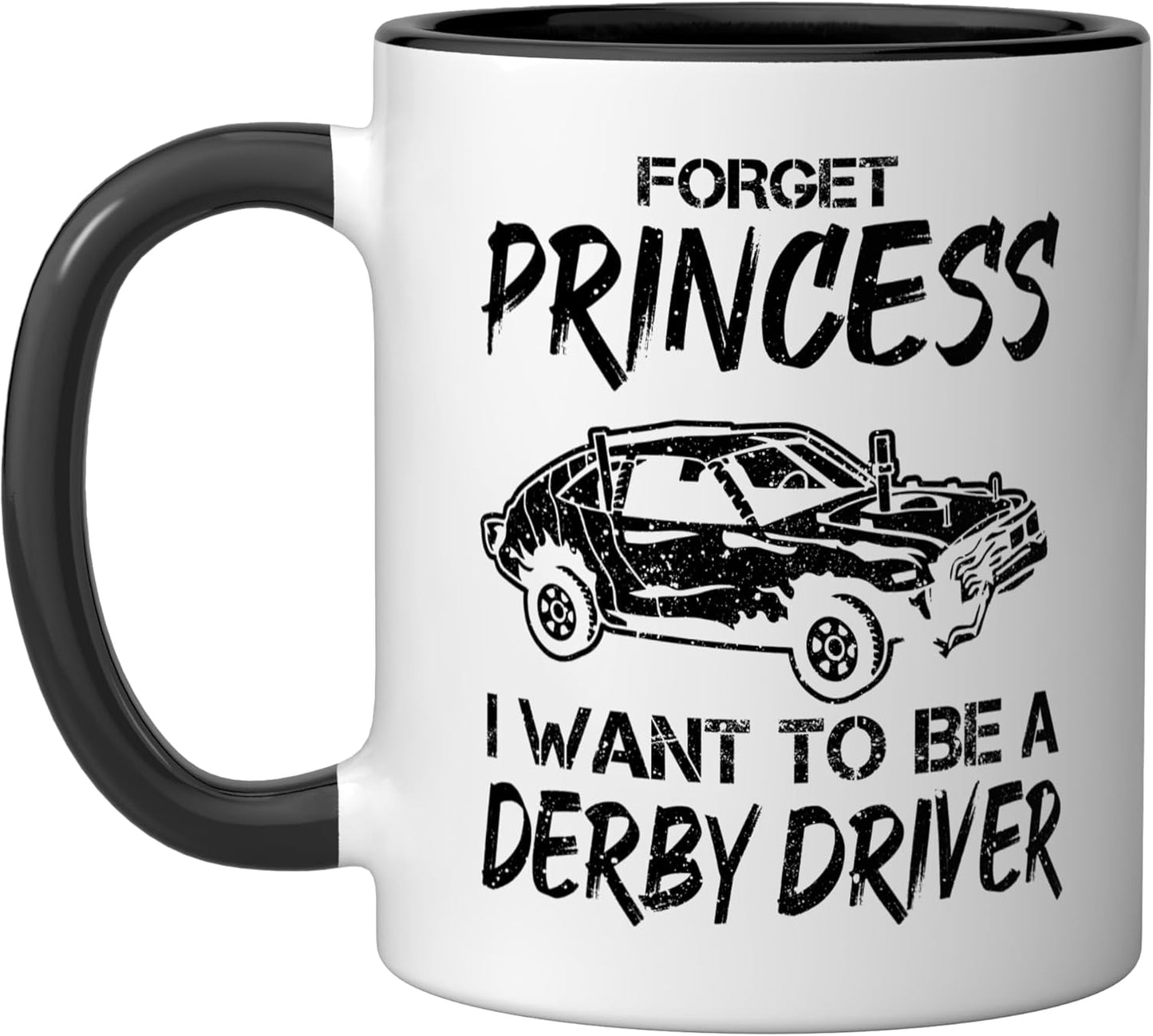 Taza cerámica para demolición derby negra/blanca