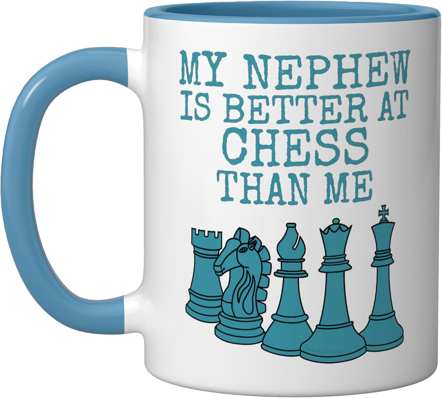 Taza Cerámica para Tío Día del Padre Azul/Blanco