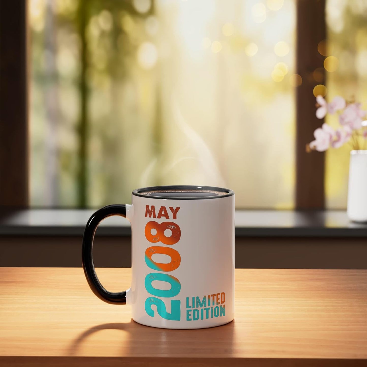 Taza Cerámica Edición Limitada Negro/Blanco 2008