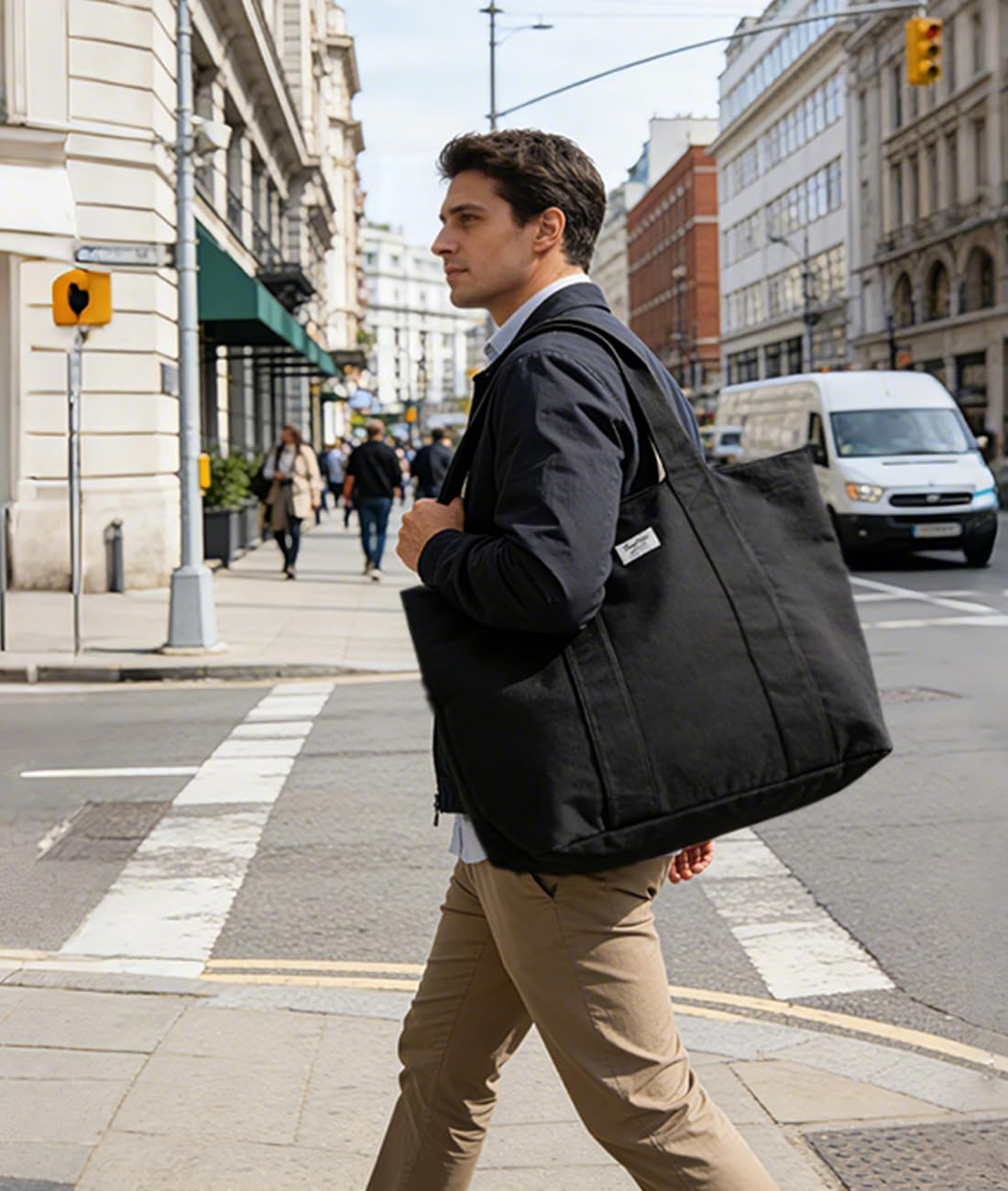 Bolso viaje algodón 50L para mujer resistente 22''