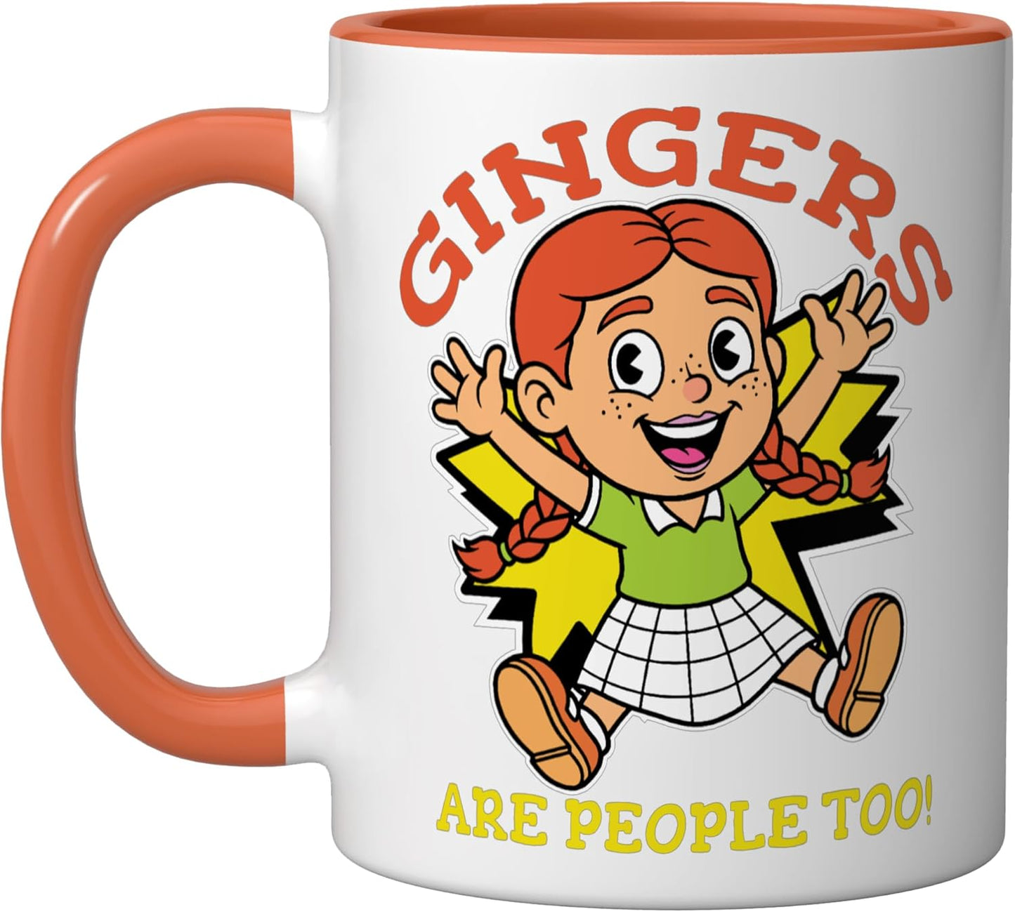 Taza Cerámica Vintage Gingers are People Too Roja