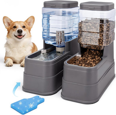 Comedero automático gatos dispensador agua cuenco acero inox