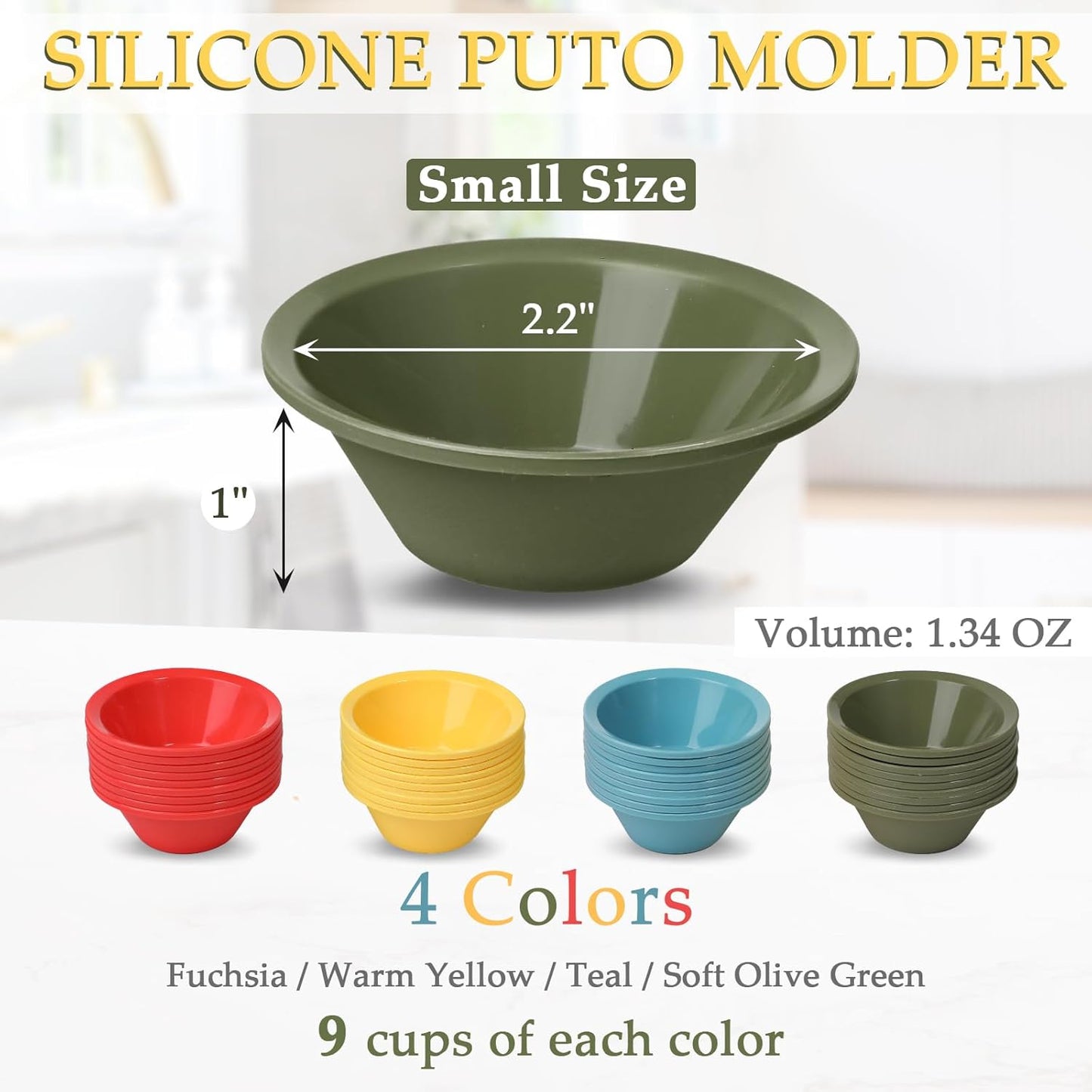 Moldes de silicona para kutsinta Webake 36 piezas reutilizables sin BPA