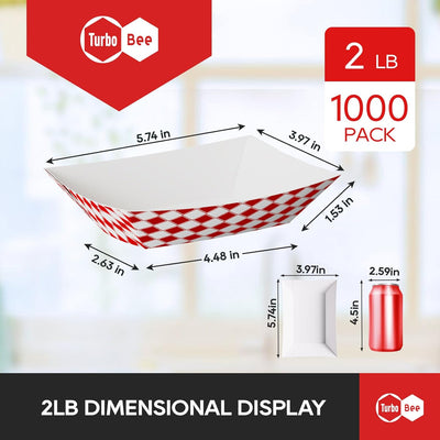 Paquete 1000 bandejas papel cuadros rojo blanco resistente grasa