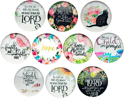 Imanes bíblicos florales para nevera cocina pizarra blanca