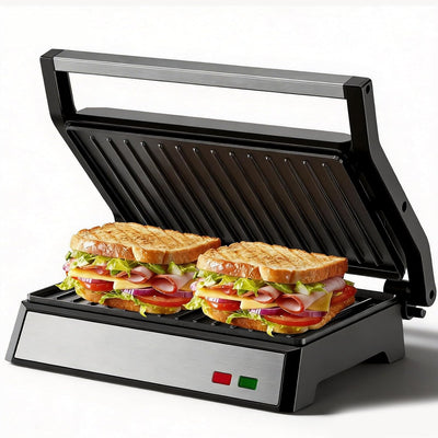 Parrilla eléctrica 1200W para sándwich 2 rebanadas