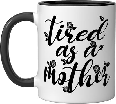 Taza cerámica para mamá divertida Día de la Madre negro/blanco