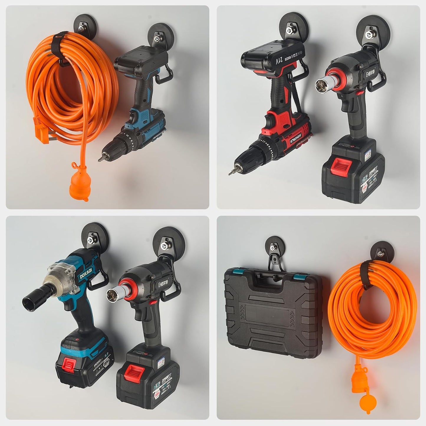 Ganchos magnéticos 20lb set 4 imanes almacenamiento