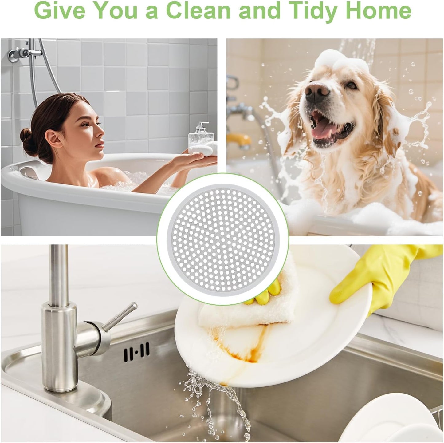 Colador ducha acero inox antiox con borde antiderrap