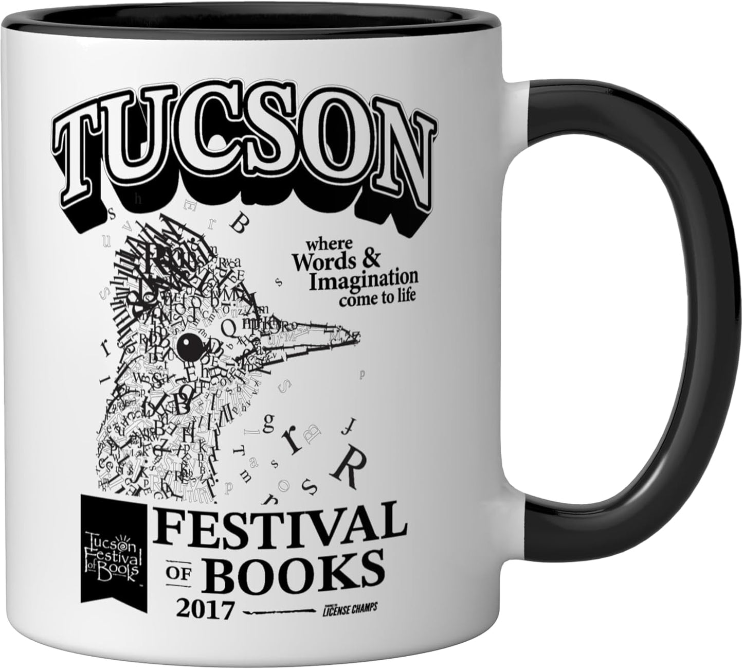 Taza cerámica Roadrunner TFOB 2017 negro blanco