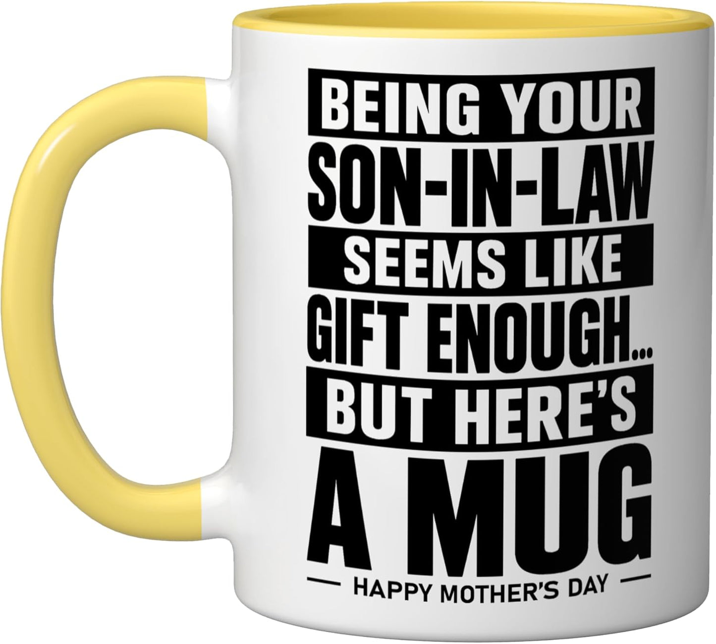 Taza Cerámica Humorística para Madre Amarillo